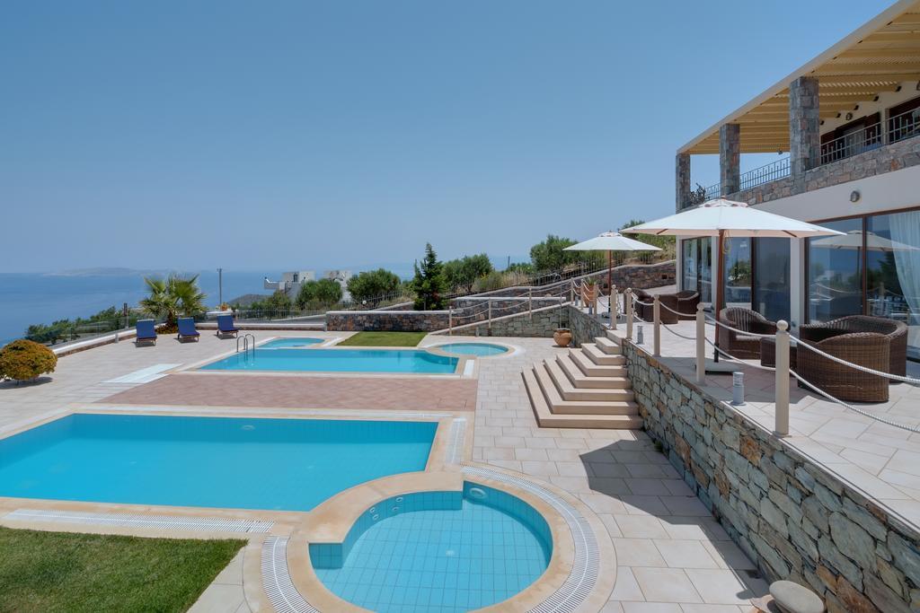 Sea Views At Villa Anemomylos With Heated Pool, Ping Pong And Tennis Agia Pelagia  Buitenkant foto