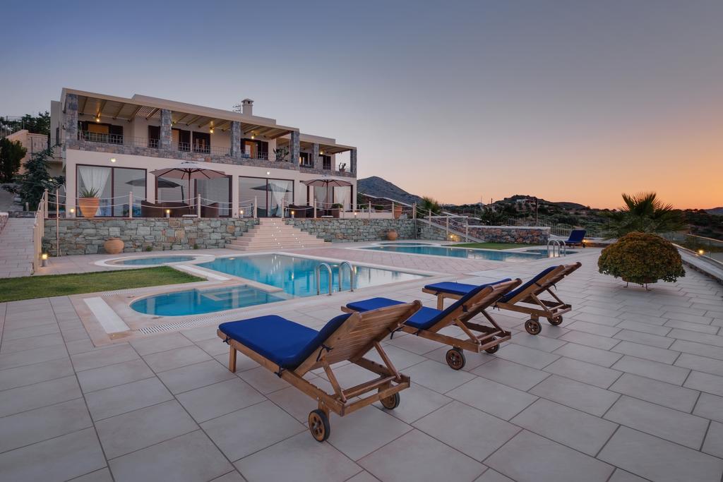 Sea Views At Villa Anemomylos With Heated Pool, Ping Pong And Tennis Agia Pelagia  Buitenkant foto
