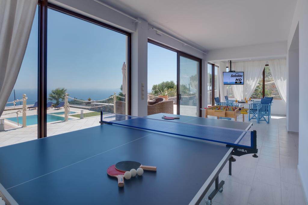 Sea Views At Villa Anemomylos With Heated Pool, Ping Pong And Tennis Agia Pelagia  Buitenkant foto