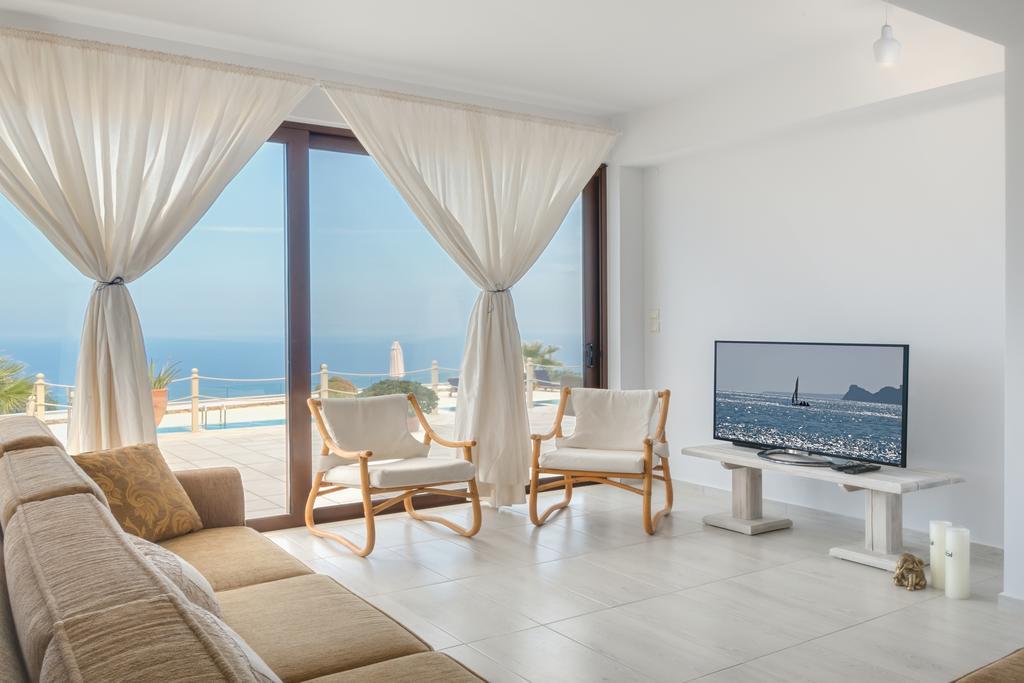 Sea Views At Villa Anemomylos With Heated Pool, Ping Pong And Tennis Agia Pelagia  Kamer foto