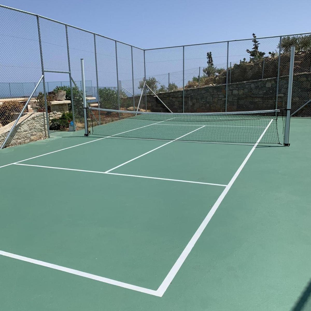 Sea Views At Villa Anemomylos With Heated Pool, Ping Pong And Tennis Agia Pelagia  Buitenkant foto