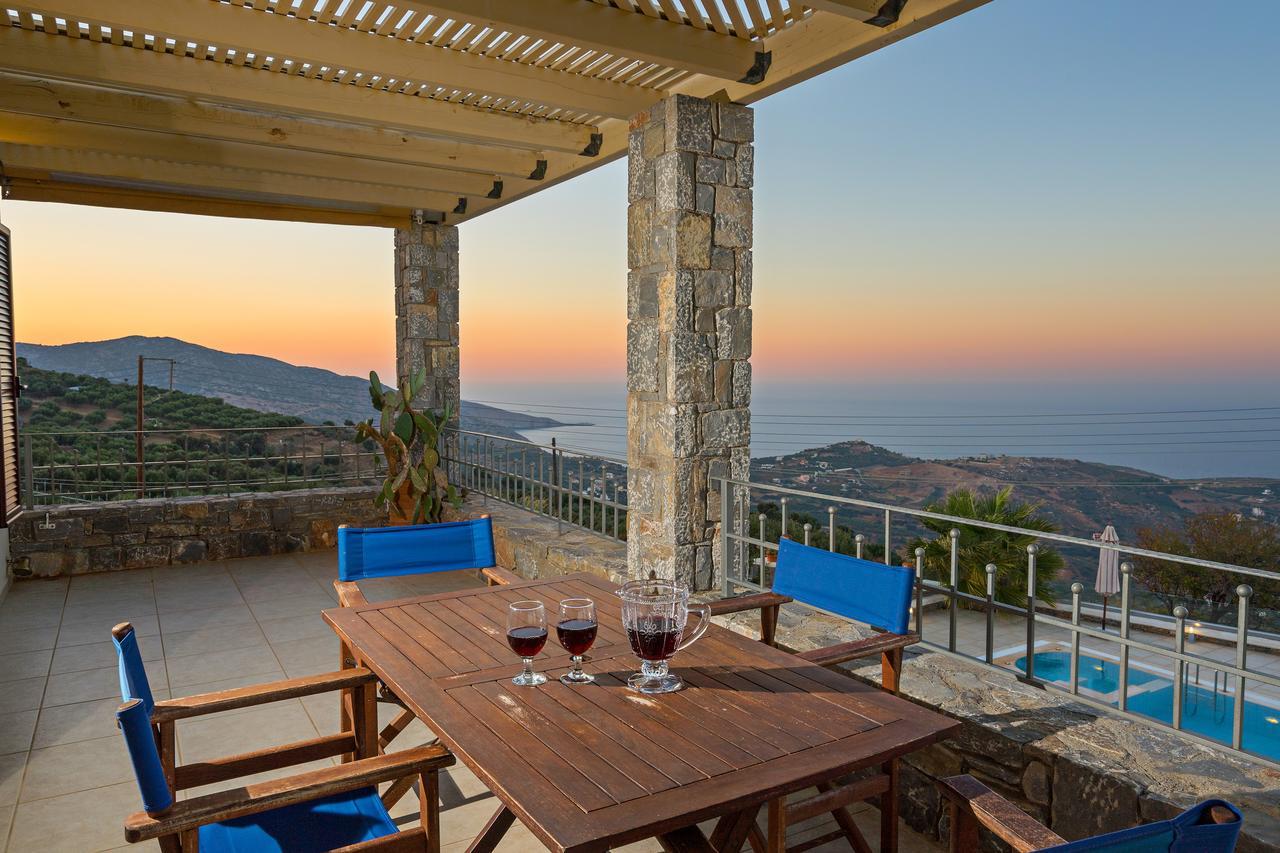 Sea Views At Villa Anemomylos With Heated Pool, Ping Pong And Tennis Agia Pelagia  Buitenkant foto