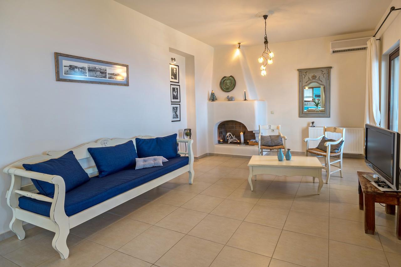 Sea Views At Villa Anemomylos With Heated Pool, Ping Pong And Tennis Agia Pelagia  Buitenkant foto