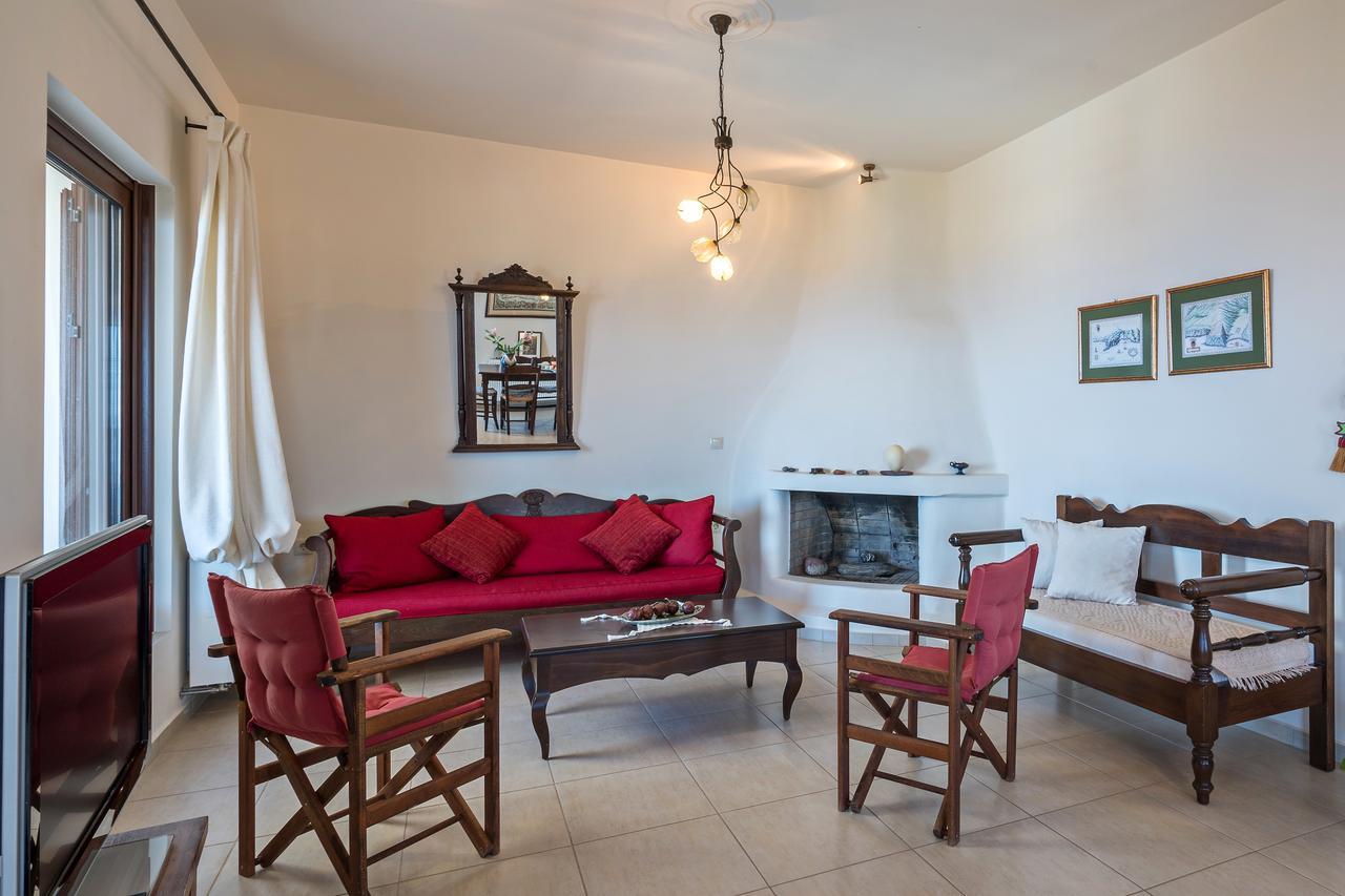 Sea Views At Villa Anemomylos With Heated Pool, Ping Pong And Tennis Agia Pelagia  Buitenkant foto