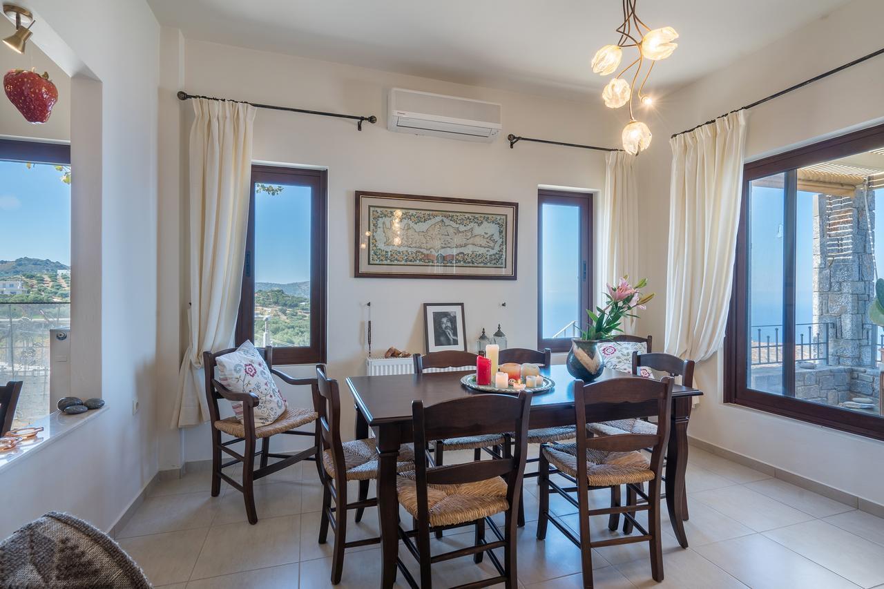 Sea Views At Villa Anemomylos With Heated Pool, Ping Pong And Tennis Agia Pelagia  Buitenkant foto